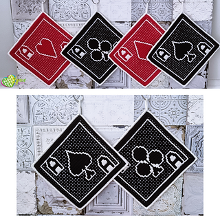 Mosaic Coming Up Aces Potholders