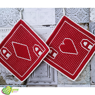 Mosaic Coming Up Aces Potholders