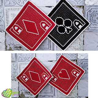 Mosaic Coming Up Aces Potholders