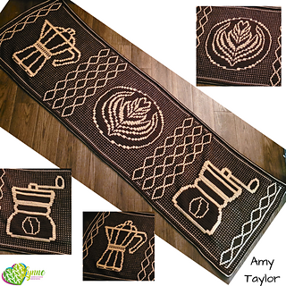 Mosaic Coffee First Tablerunner - Amy Taylor