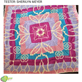 Mosaic Tulips Tabletopper - Sherilyn Meyer