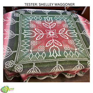 Mosaic Tulips Tabletopper - Shelley Waggoner