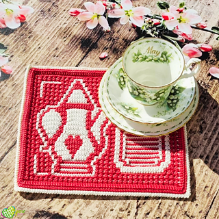 Mosaic Tea Time Mug Rugs