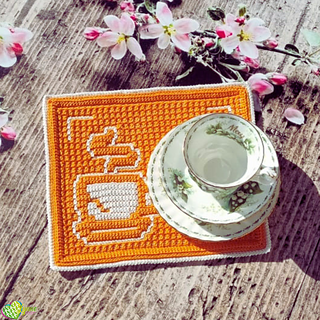 Mosaic Tea Time Mug Rugs