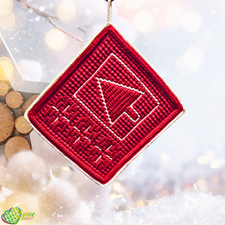 Mosaic Yuletide Trees Potholders
