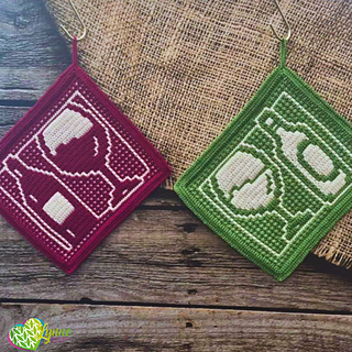 Mosaic Vino Potholders