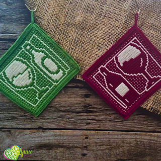 Mosaic Vino Potholders
