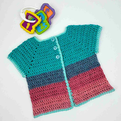 Stash Yarn Baby Cardigan