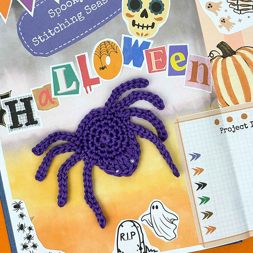 Stash Yarn Spider Appliqué
