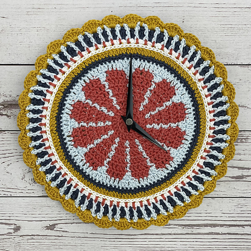 Ravelry: TIME Mandala Clock pattern by Knit Crochet Create