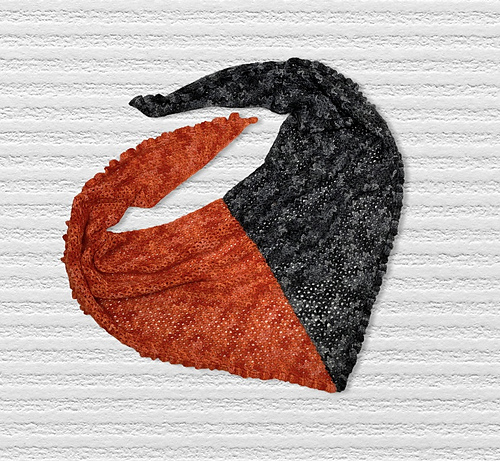 Et Sjal Av To Halvdeler - Knit Crochet Create