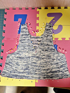 Blocking the upper part to check measurements 