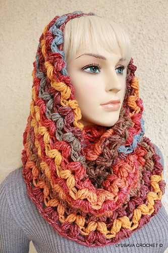 Ravelry: Puff Stitch Chunky Infinity Scarf Tutorial pattern by Milimagfa