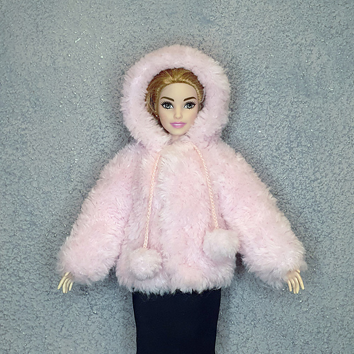 Pelsfrakk til Barbie-dukke - Lyudmila Korkina