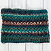 Tunisian Smock Stitch Cowl pattern 