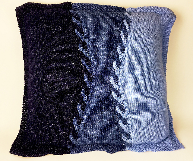 knit floor pillow