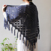 Filet crochet shawl  方眼編みのショール pattern 