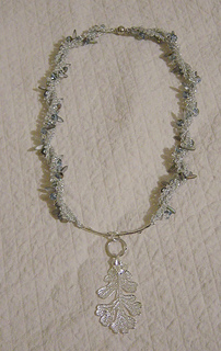 Ravelry Frosted Leaf Necklace Pattern By Earthfaire