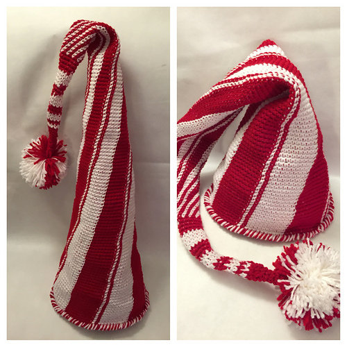 Swirly Peppermint Elf Hat photo 1