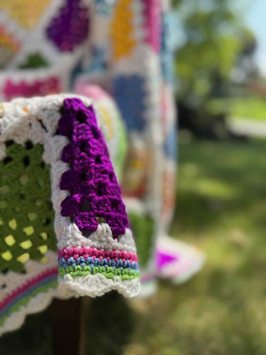 Granny Square Scrap-ghan - 2025 MadameStitch