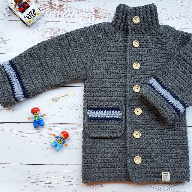 Ravelry Toddler boy cardigan pattern by MadeByAsya
