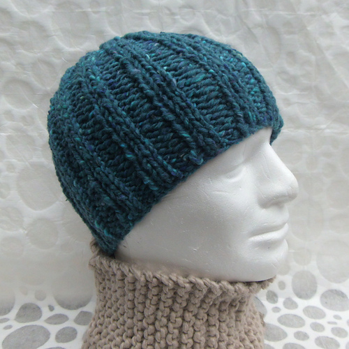 Ravelry RUSTICO Simple Beanie Knit Flat pattern by Made on Location