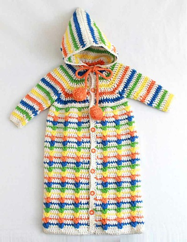 Puff Stitch Baby Bunting PA784