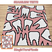 Seamless Teeth C2C Crochet Pattern by Magic Yarn Pixels