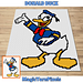 Donald Duck C2C Crochet Pattern By Magic Yarn Pixels