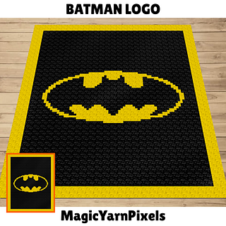 Batman Logo C2C Crochet Blanket Pattern
