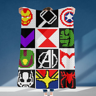 Avengers Heroes Crochet Blanket Pattern