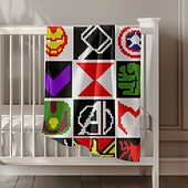 Avengers Heroes Crochet Blanket Pattern