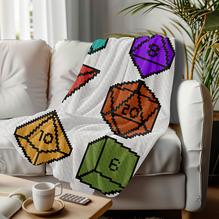 D&D Dice Crochet Blanket Pattern