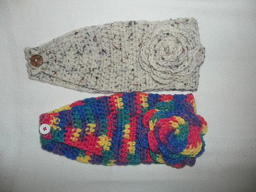 Simple Crochet Ear Warmer Headband photo 5