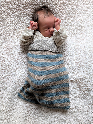 Ravelry: Safe Warm Baby Sleep Bag pattern by Melanie Berg
