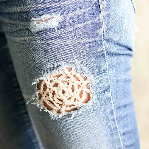 Doily to Patch Holey Jeans photo 2
