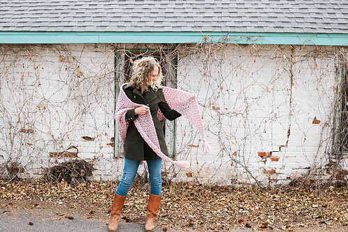 At First Blush Triangle Scarf photo 3