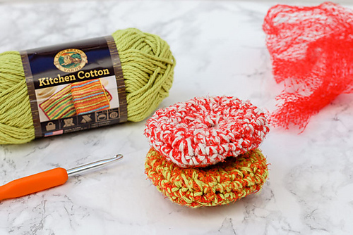 Upcycled Produce Bag Pot Scrubbers photo 6