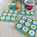 Cottage Garden Daisy Coaster pattern 