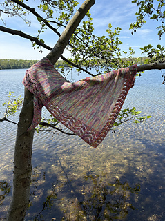 Cloudywaves Shawl aus Foodprint von Wooladdicts by langyarns