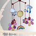 Móvil de cuna arcoíris pattern 