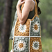 Big Blooms Lined Bag pattern 