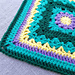 Mountain Wildflower Afghan Square pattern 