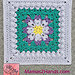 Clematis Garden Afghan Square pattern 