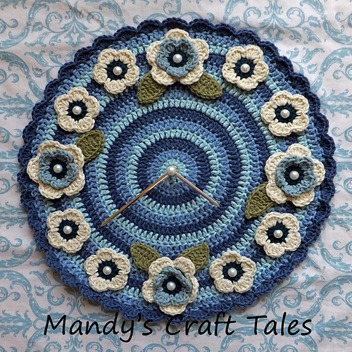Ravelry: Flower Clock pattern by Mandy Wilken
