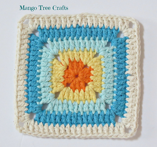 Crochet summer square photo 2
