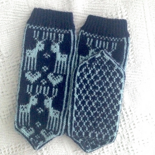 Russesokk med reinsdyr - Maria Simonsen