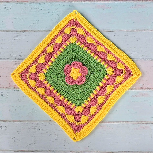 Sarabeth Floral Granny Square