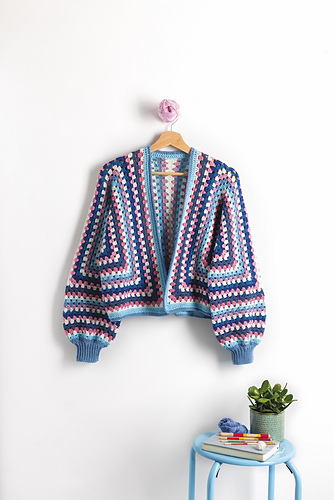Blue Skies Granny Hexie Cardigan