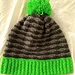 Pop of Color Waves Slouchy Hat pattern 